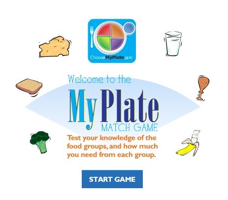 My plate matching game